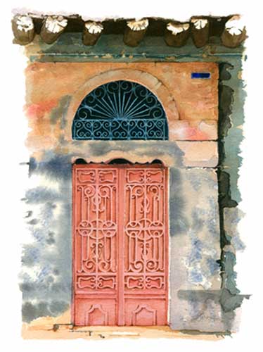 Damascan Red Door