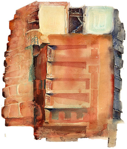 Alex: inkjet of mixed media on paper original :  340 h x 320 mm