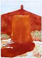 Two Forts :  carborundum print